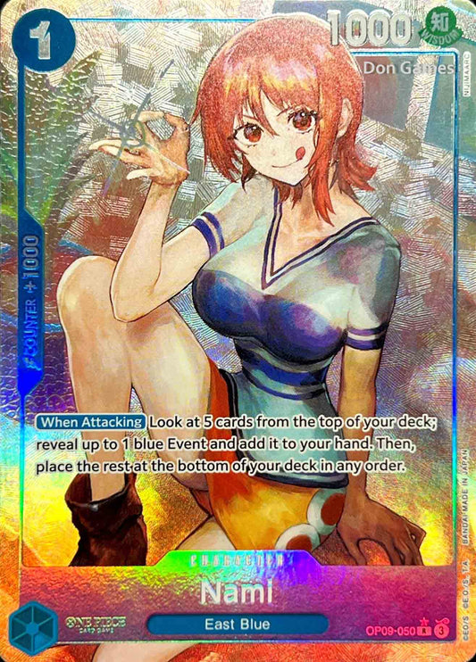 OP09-050 Nami Character Card Alternate Art