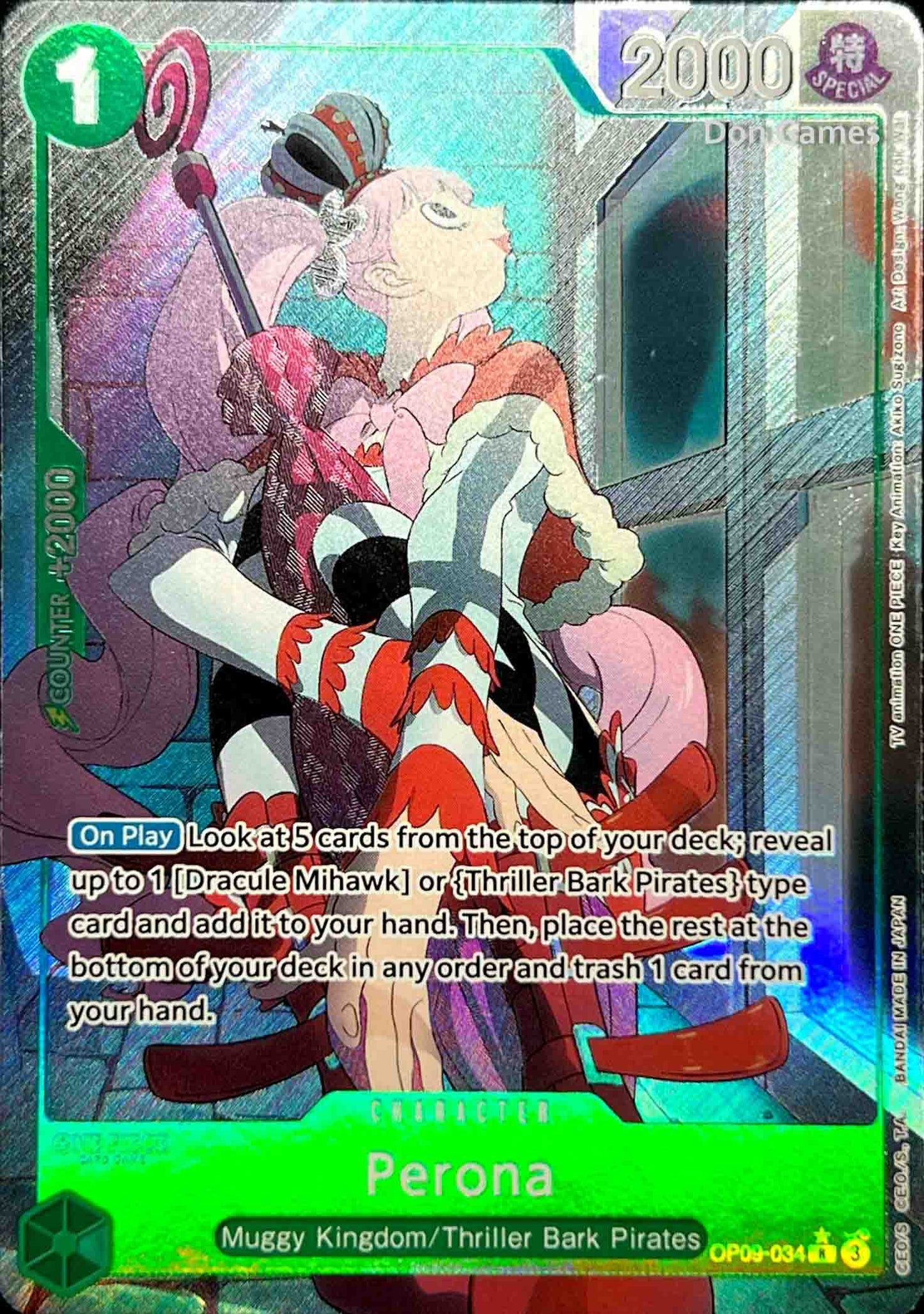 OP09-034 Perona Character Card Alternate Art