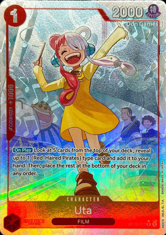 OP09-002 Uta Character Card Alternate Art