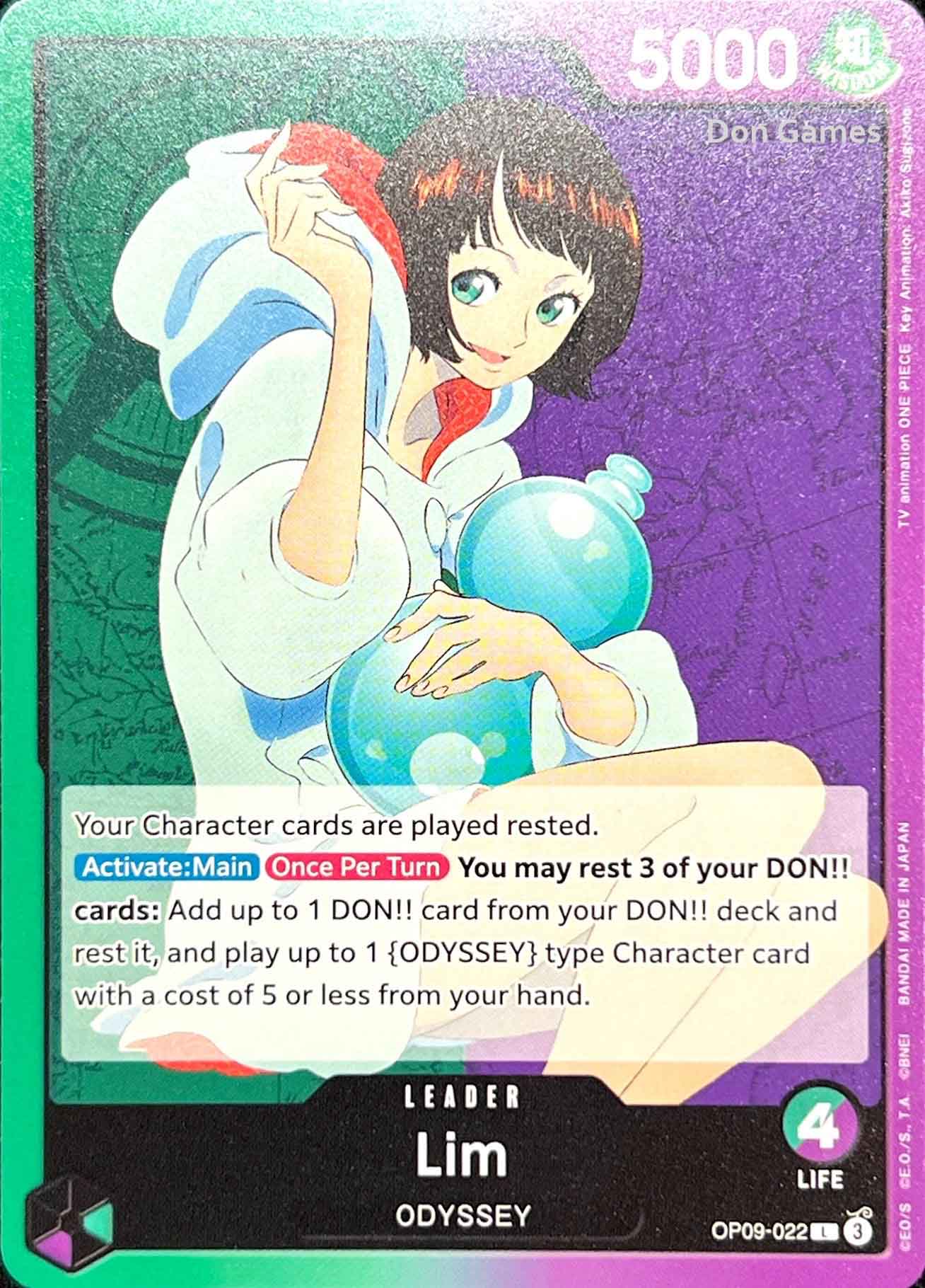 one piece tcg lim deck OP09-022 Lim Leader Card – Don Games
