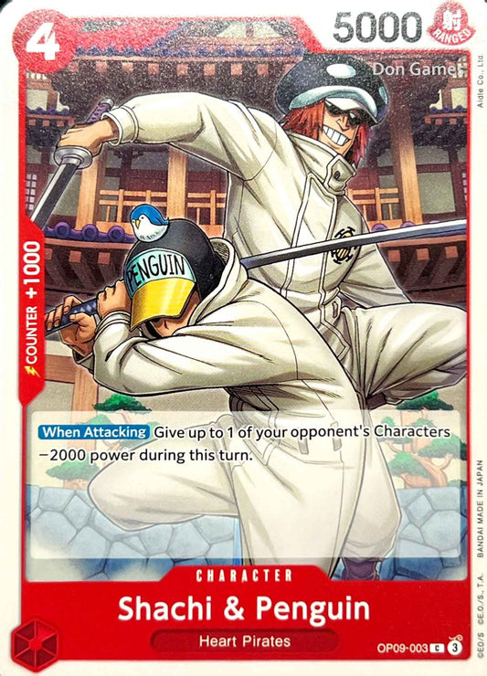 OP09-003 Shachi & Penguin Character Card