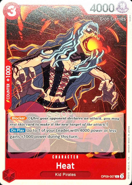 OP09-007 Heat Character Card
