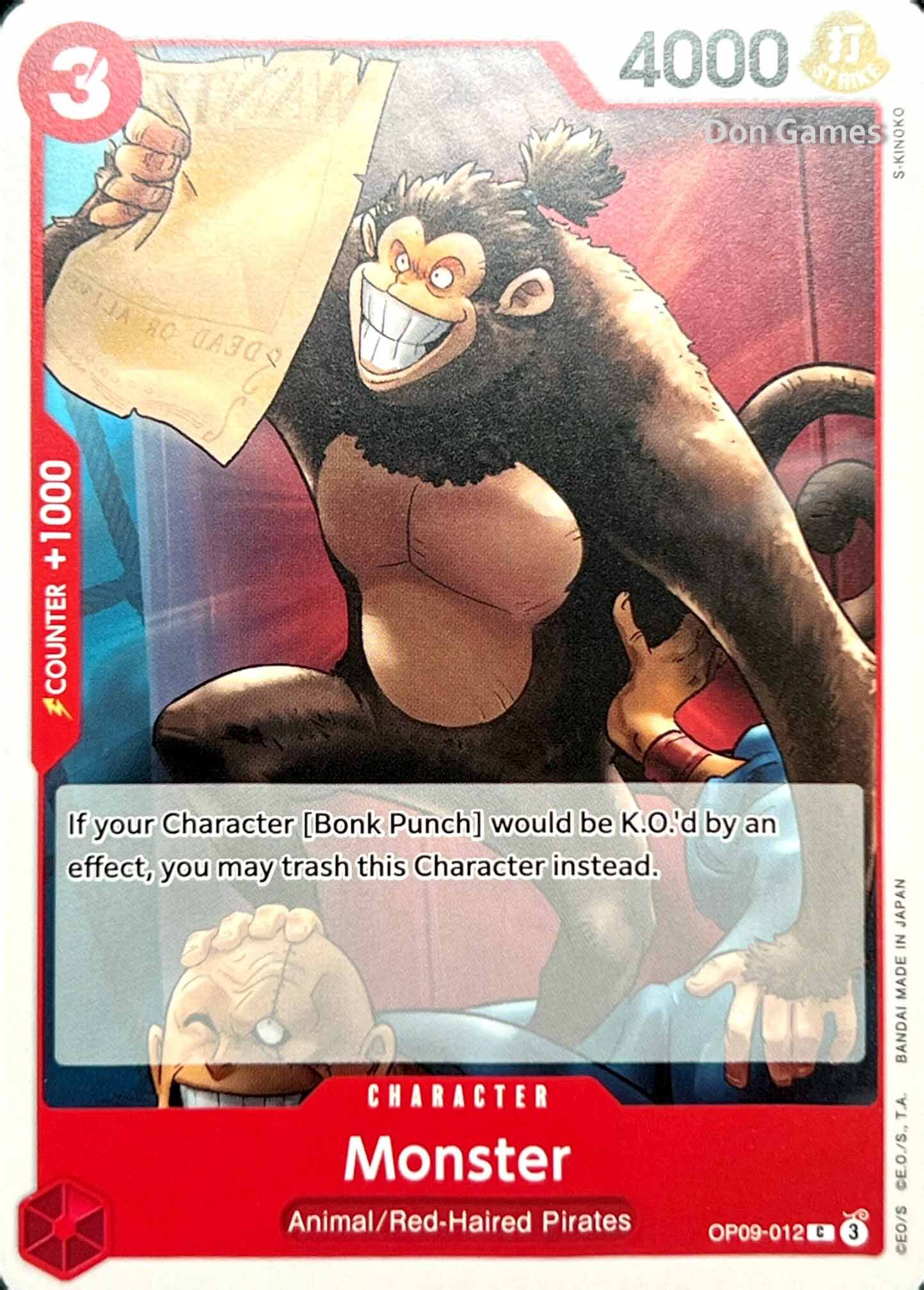 OP09-012 Monster Character Card