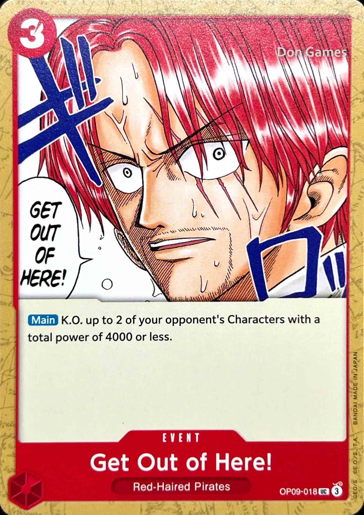 OP09-018 Get Out of Here! Event Card