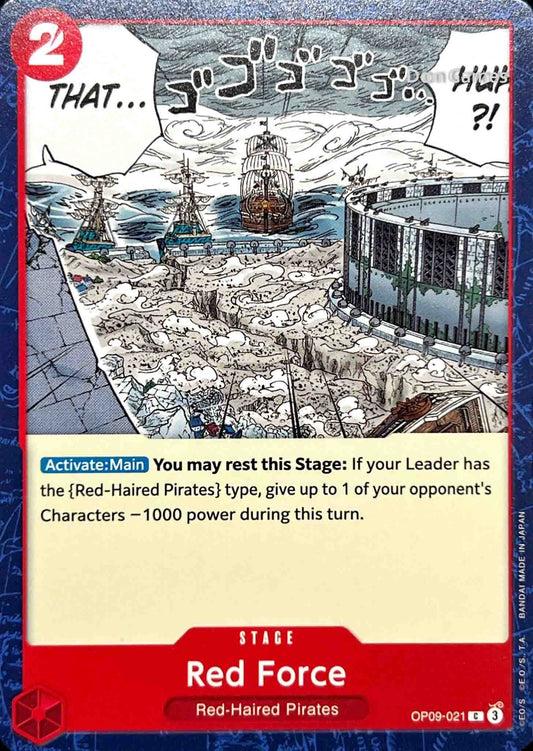 OP09-021 Red Force Stage Card