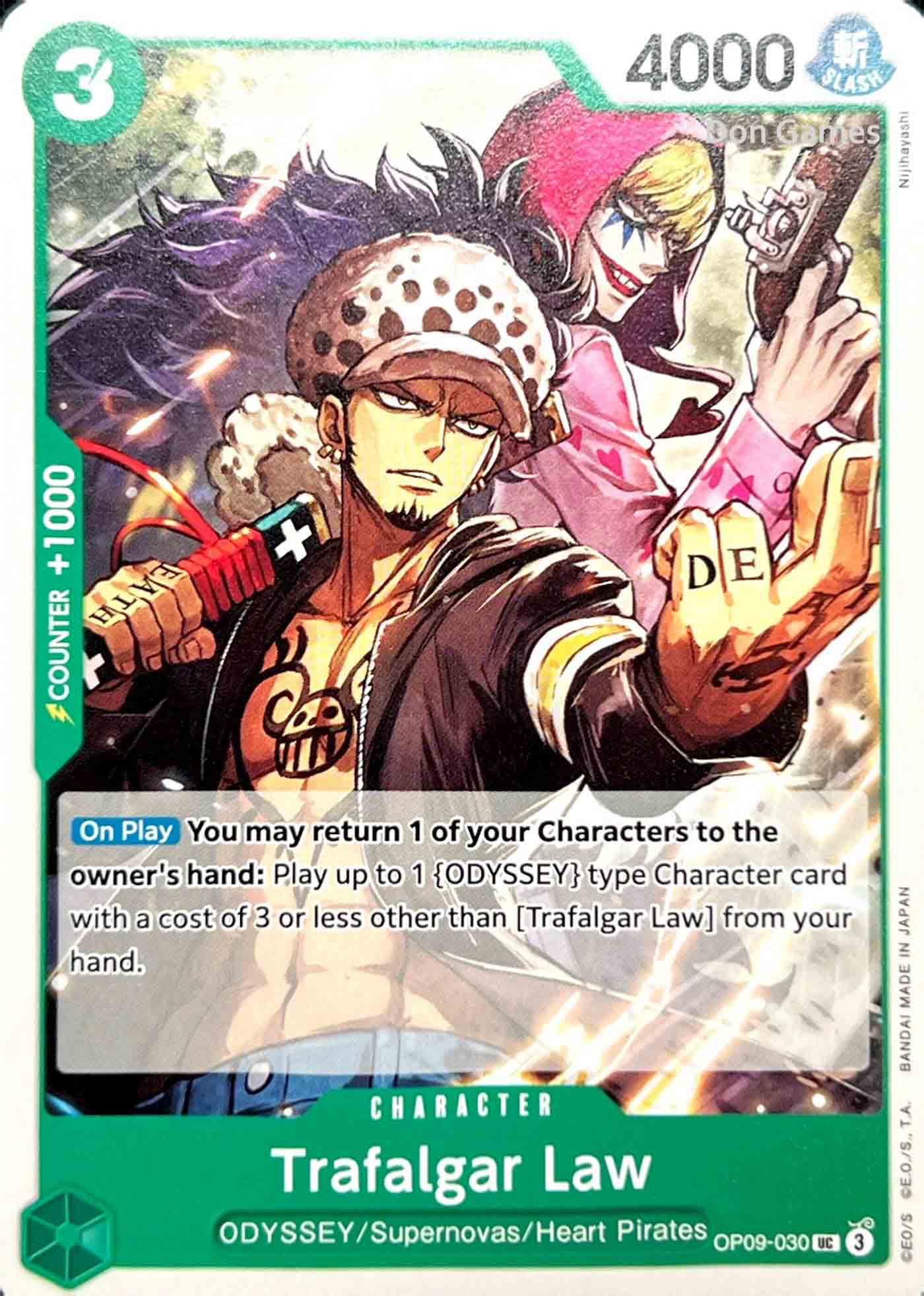 OP09-030 Trafalgar Law Character Card