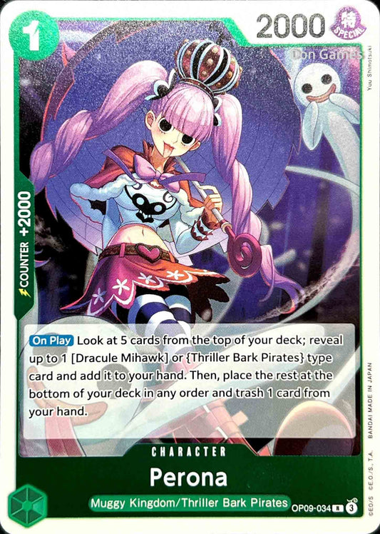 OP09-034 Perona Character Card