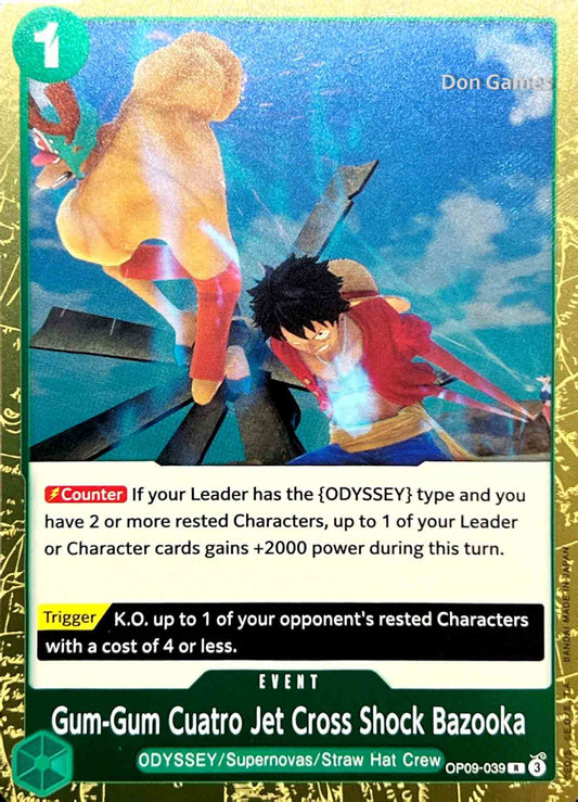 OP09-039 Gum-Gum Cuatro Jet Cross Shock Bazooka Event Card