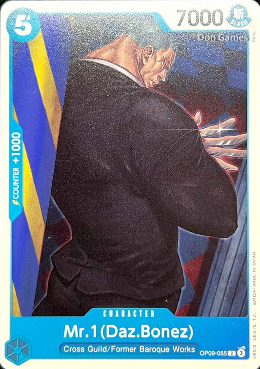 OP09-055 Mr. 1 (Daz Bonez) Character Card