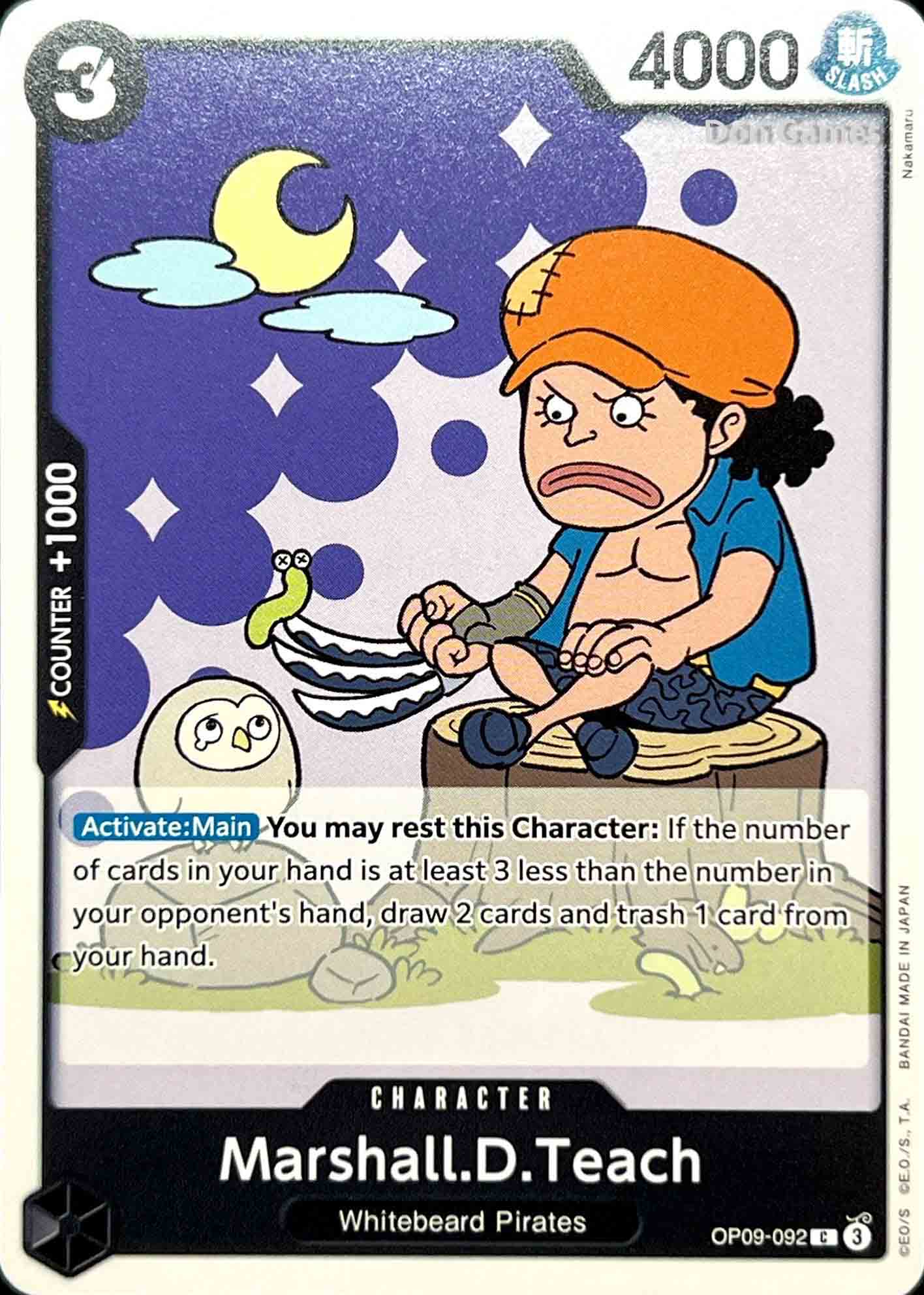 OP09-092 Marshall. D. Teach Character Card