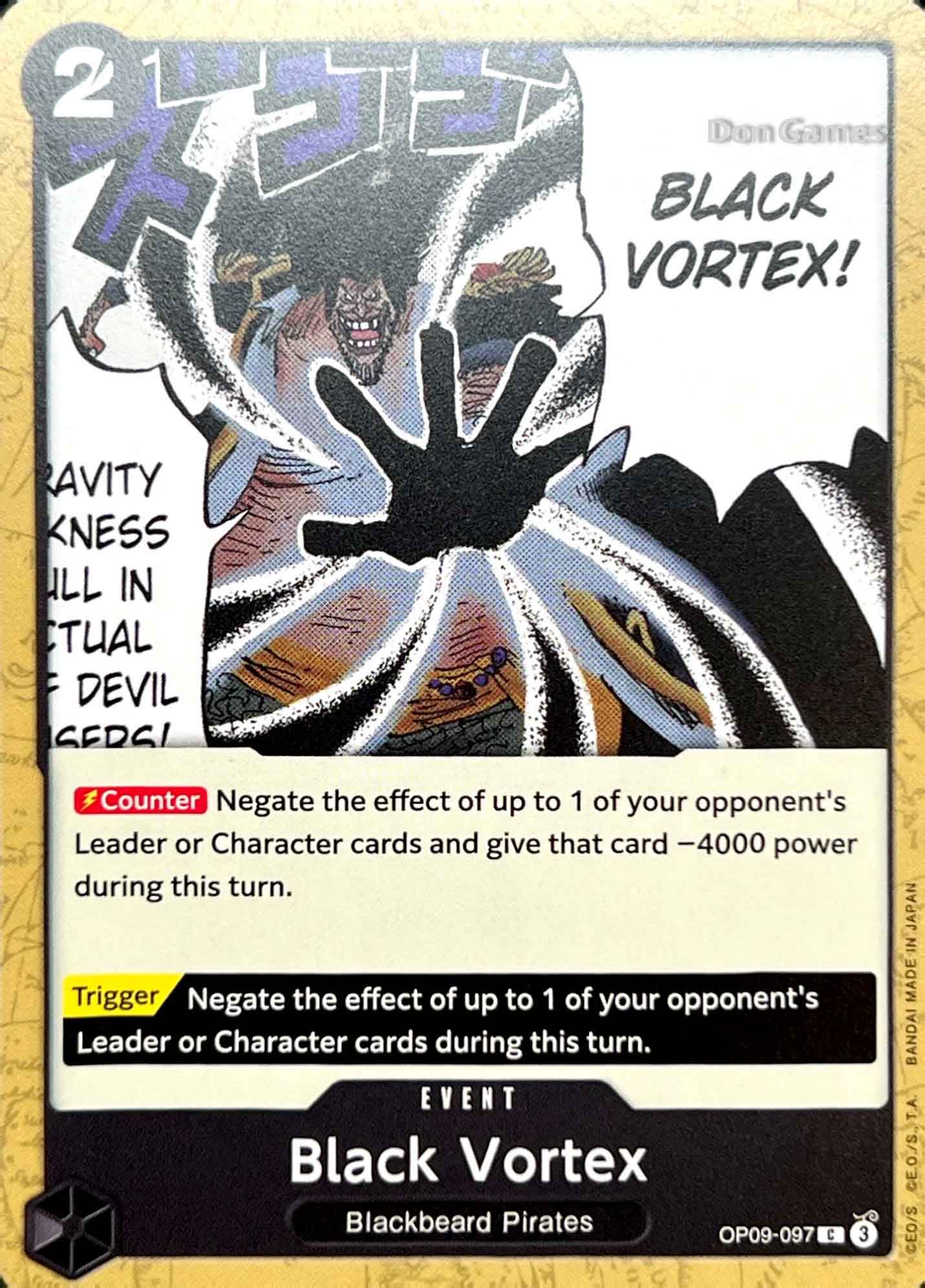 OP09-097 Black Vortex Event Card