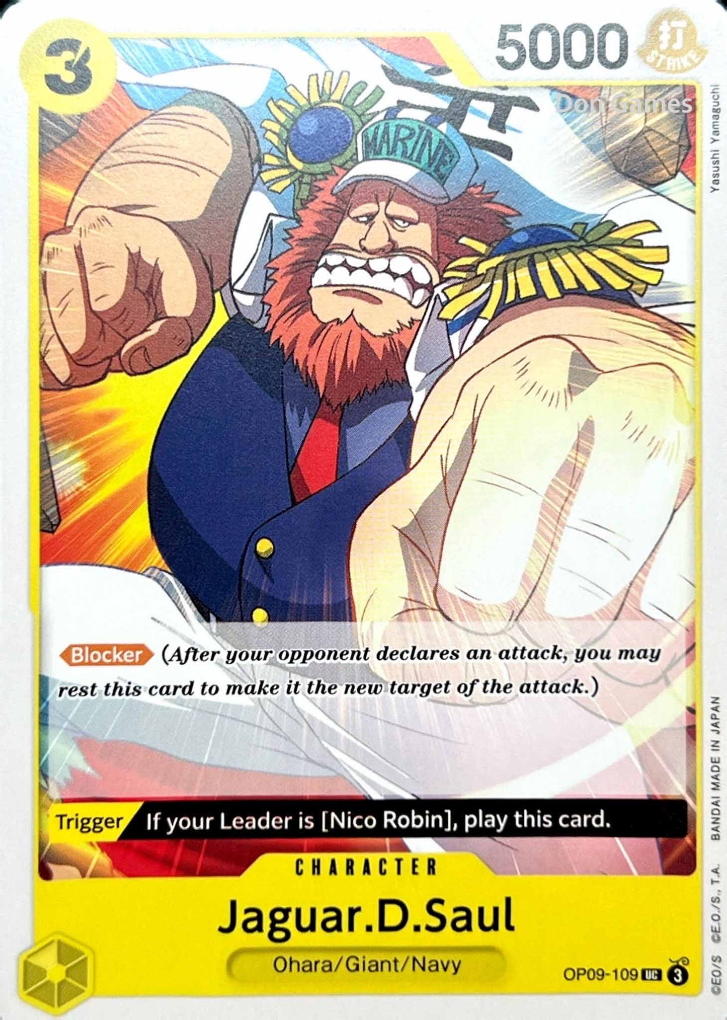 OP09-109 Jaguar. D. Saul Character Card