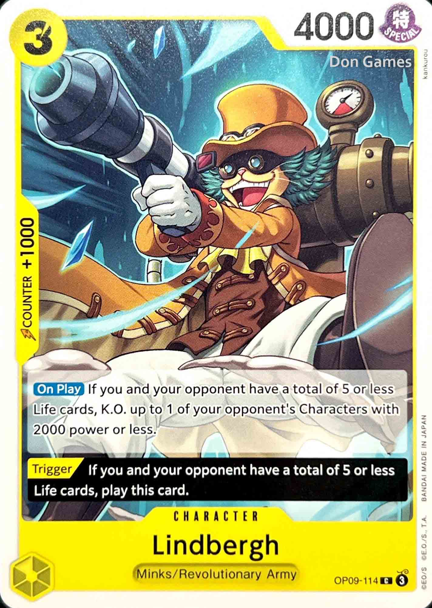 OP09-114 Lindbergh Character Card