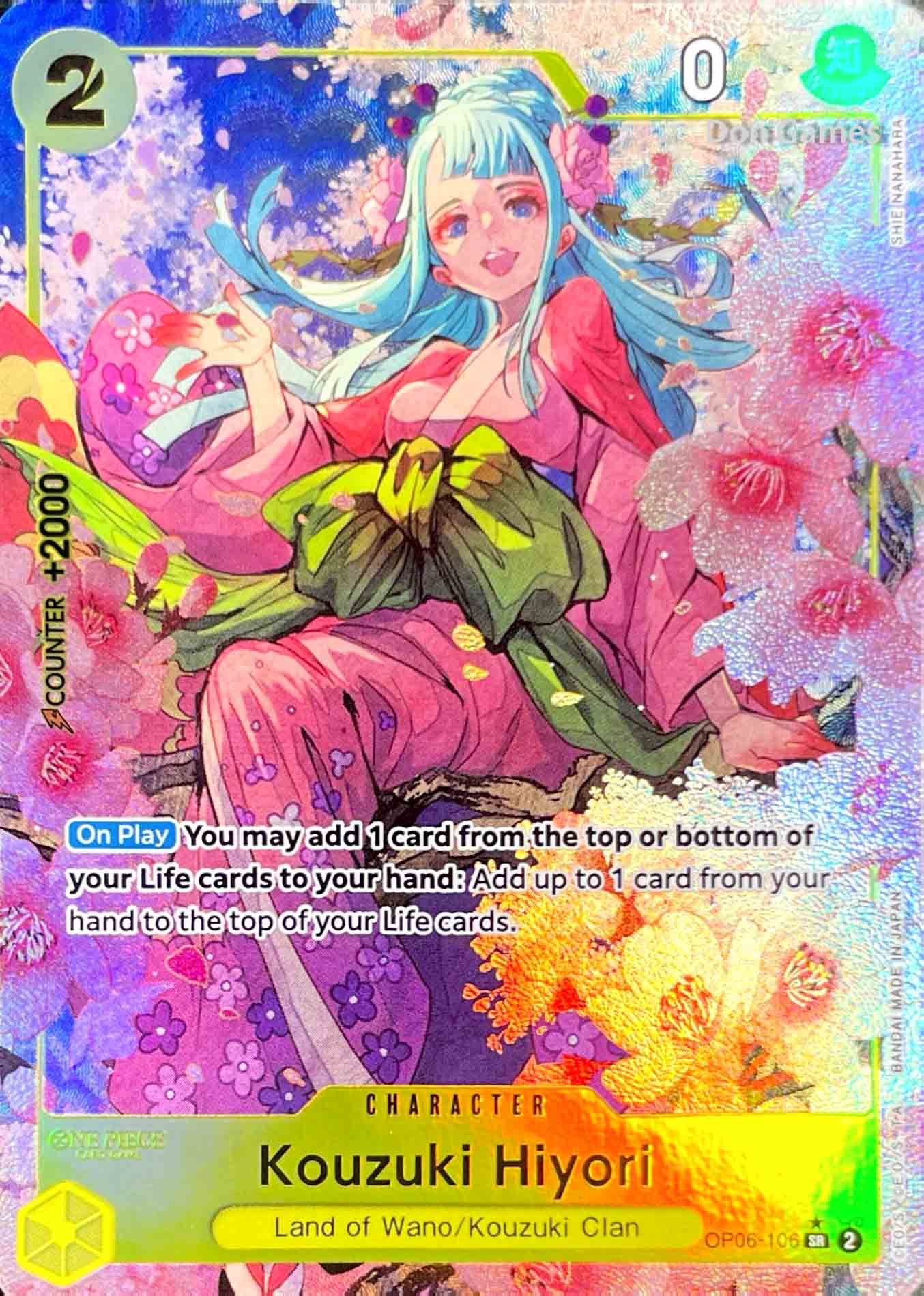 OP06-106 Kouzuki Hiyori Character Card Alternate Art (PRB-01)