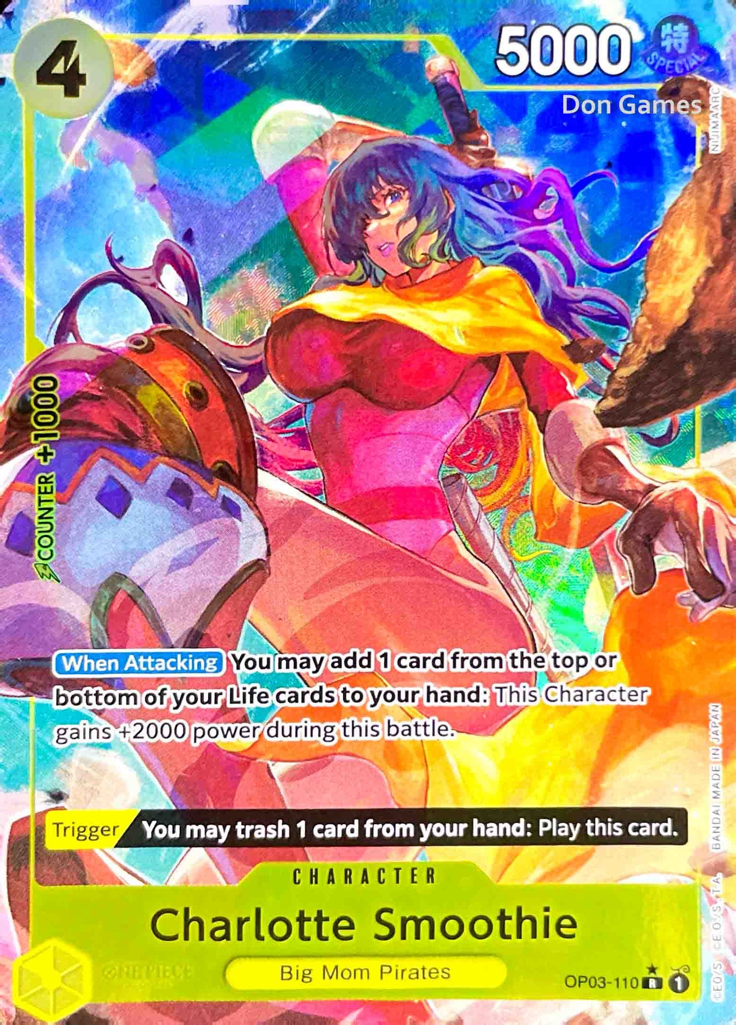 OP03-110 Charlotte Smoothie Character Card Extended Art