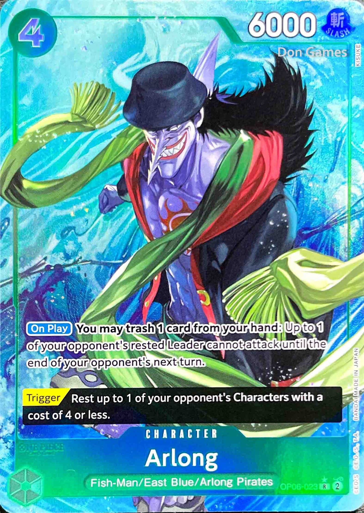 OP06-023 Arlong Character Card Alternate Art (PRB-01)