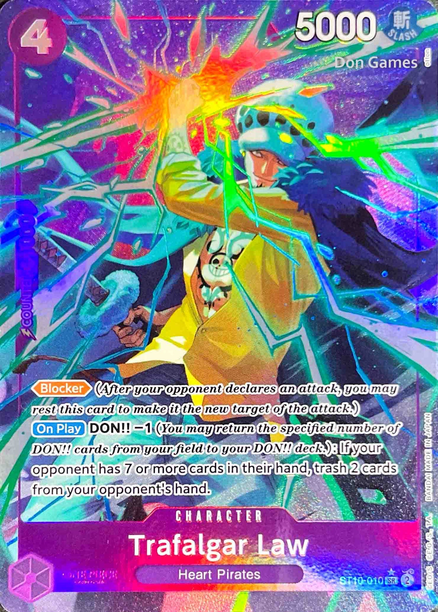 ST10-010 Trafalgar Law Character Card Alternate Art (PRB-01)