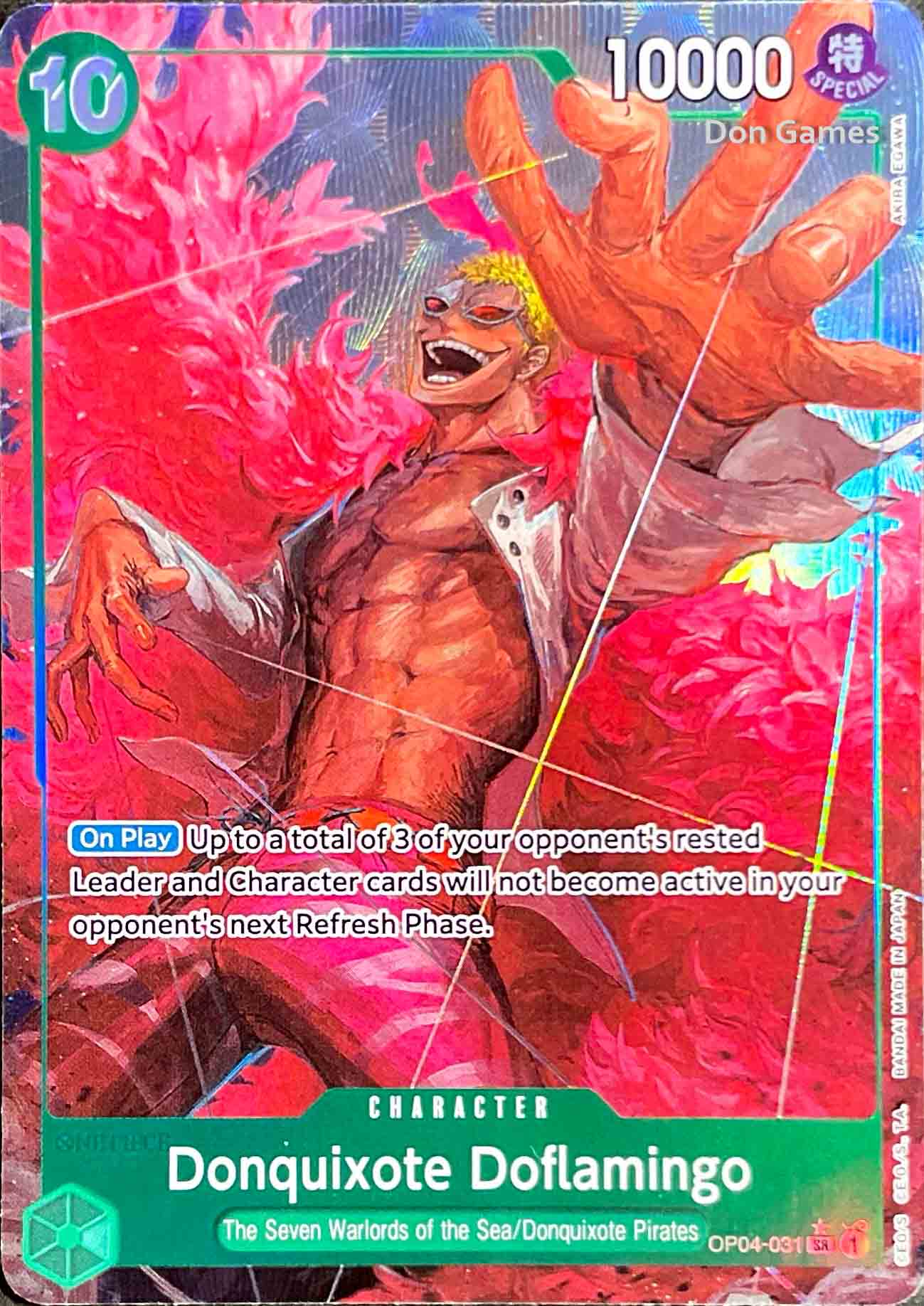 OP04-031 Donquixote Doflamingo Character Card Alternate Art (PRB-01)