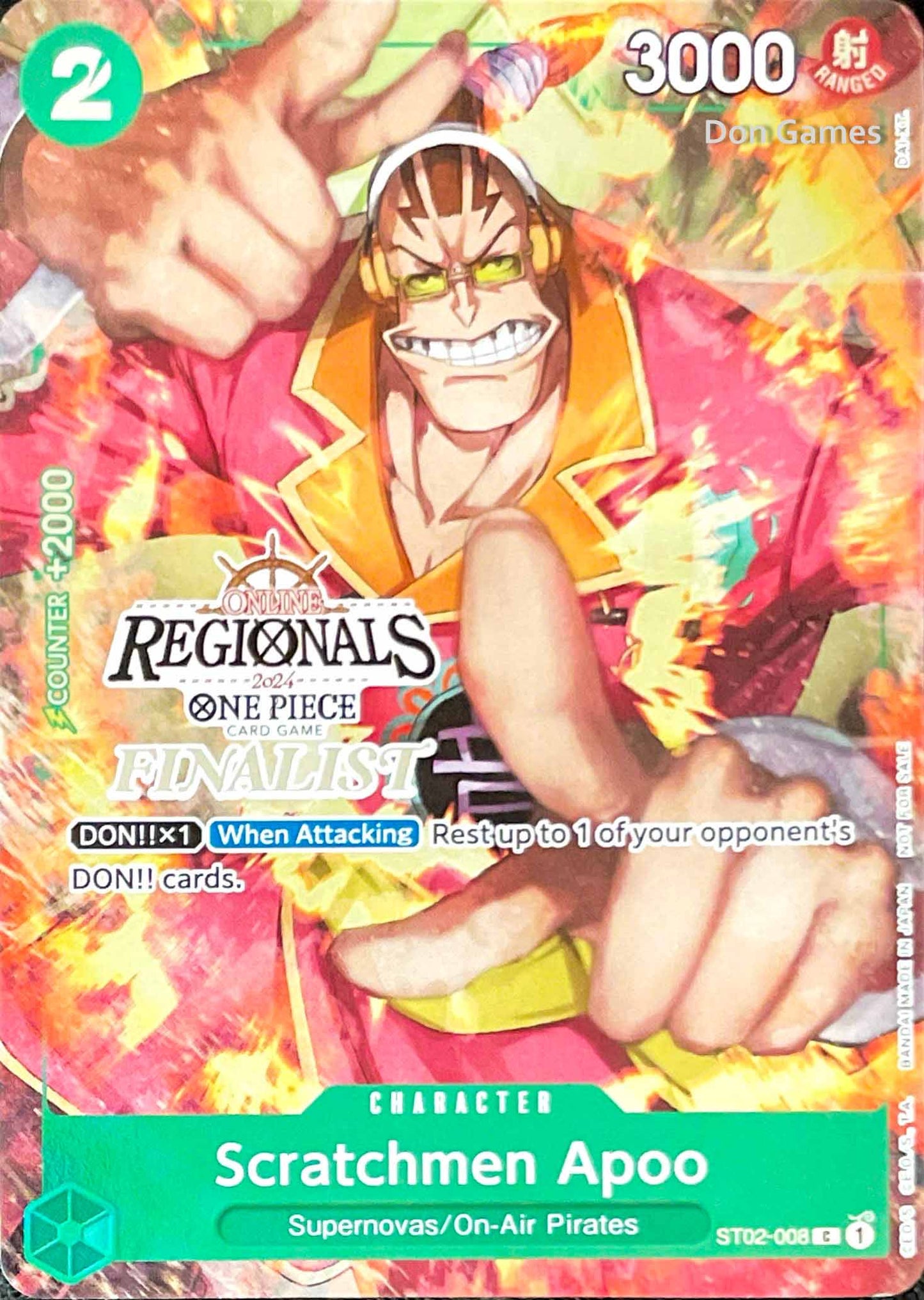 ST02-008 Scratchmen Apoo Online Regionals (Finalist) Alternate Art