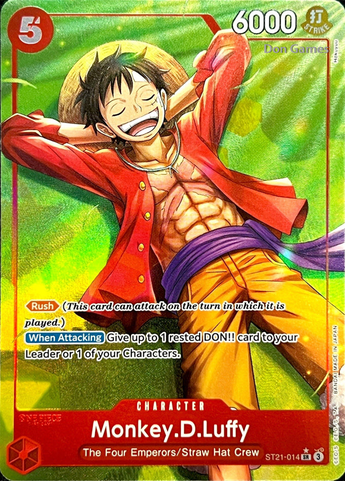 ST21-014 Monkey. D. Luffy Character Card Extended Art