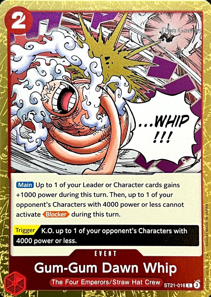 ST21-016 Gum-Gum Dawn Whip Event Card