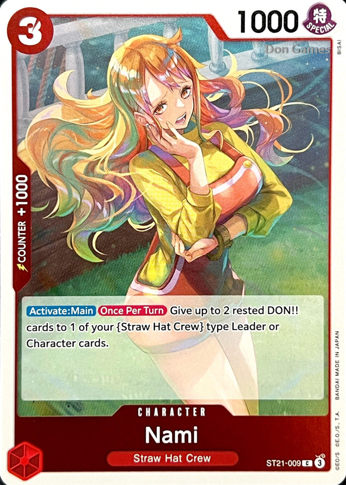 ST21-009 Nami Character Card