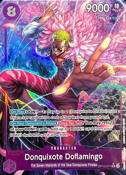 OP10-071 Donquixote Doflamingo Character Card Alternate Art