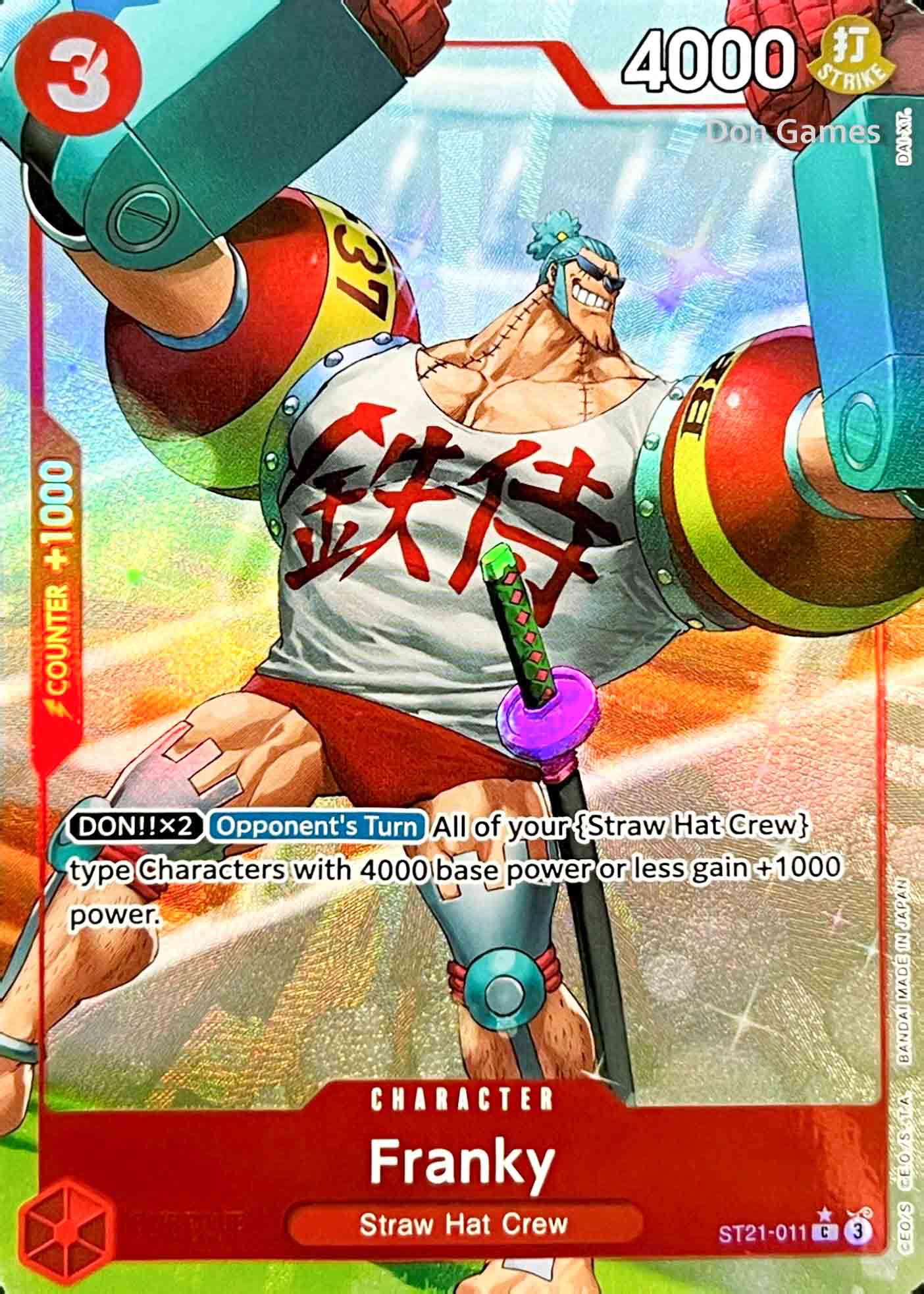 ST21-011 Franky Character Card Extended Art