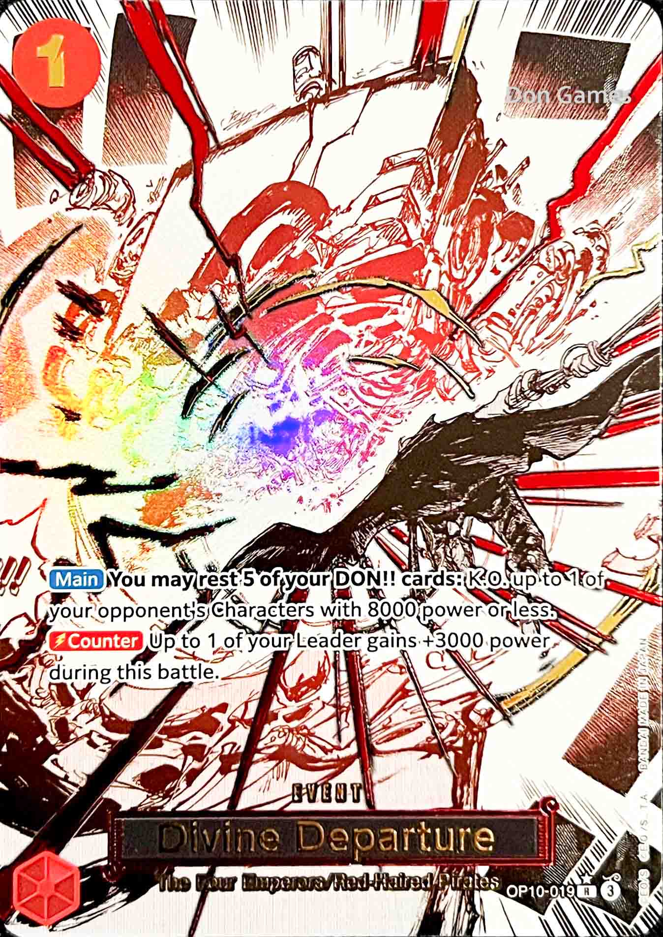 OP10-019 Divine Departure Event Card Alternate Art