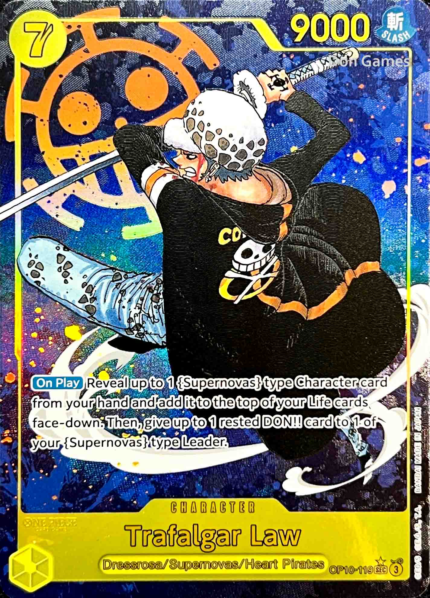 OP10-119 Trafalgar Law Character Card Alternate Art