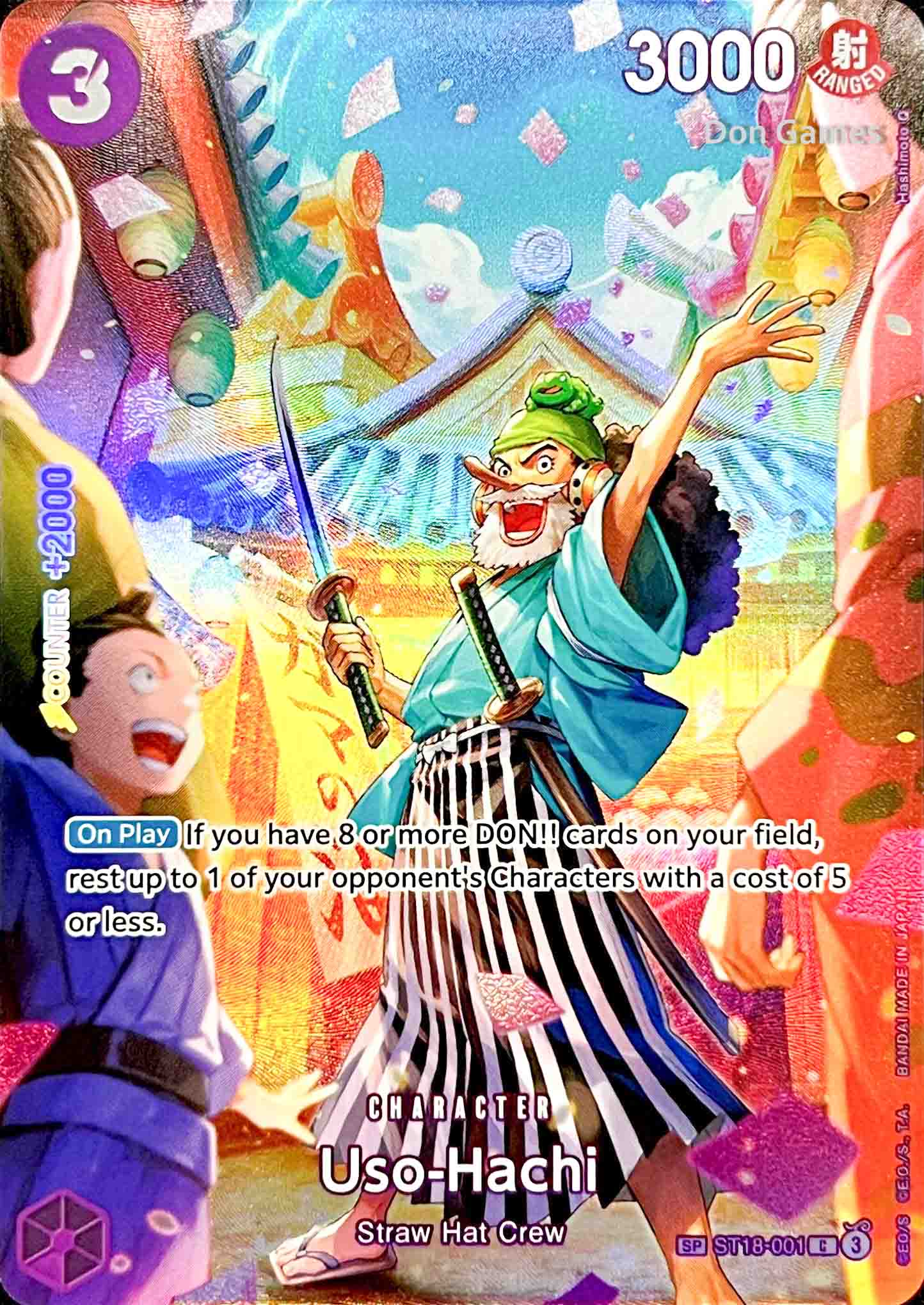 ST18-001 Uso-hachi Character Card Special Alternate Art