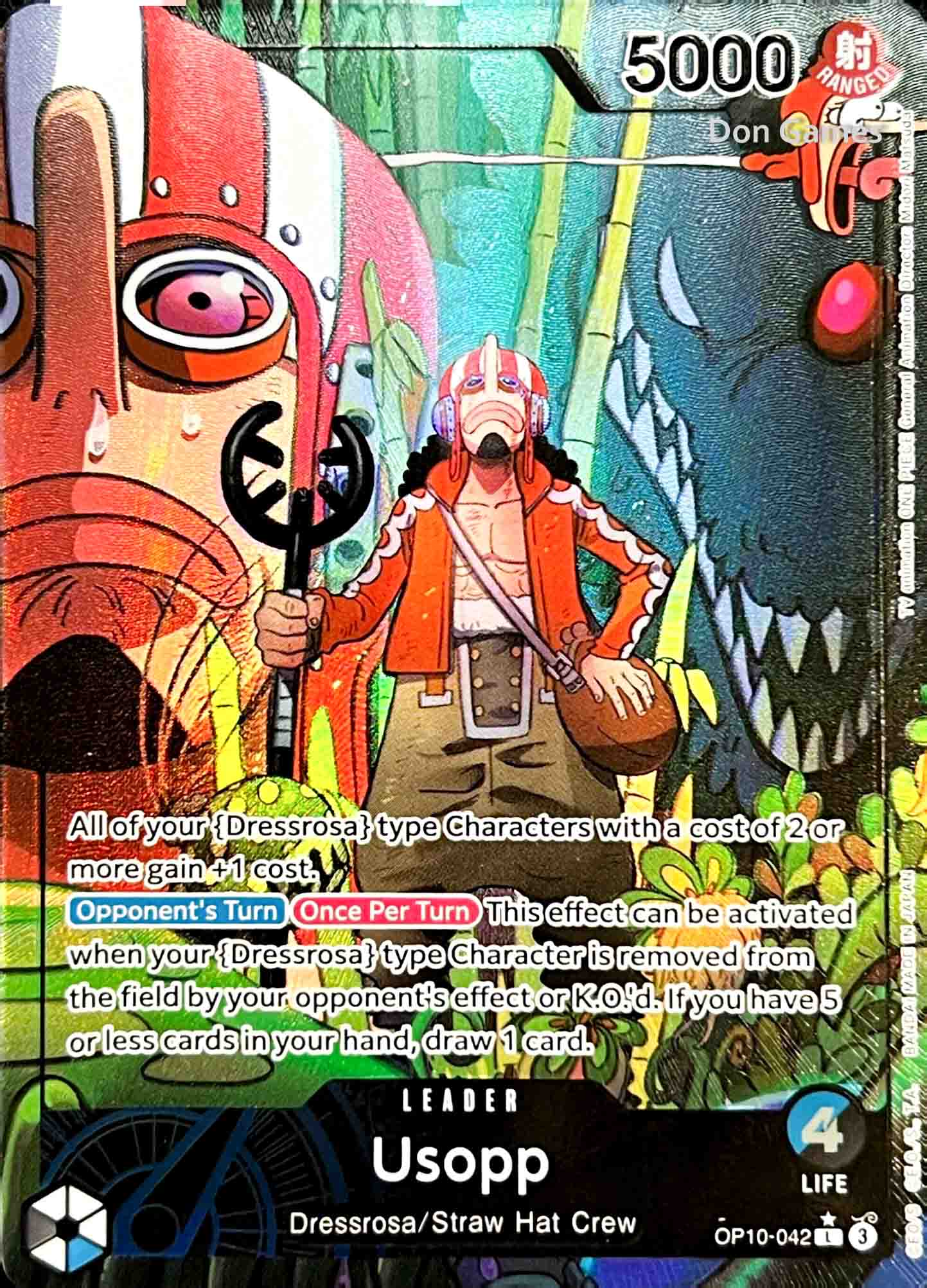 OP10-042 Usopp Leader Card Alternate Art