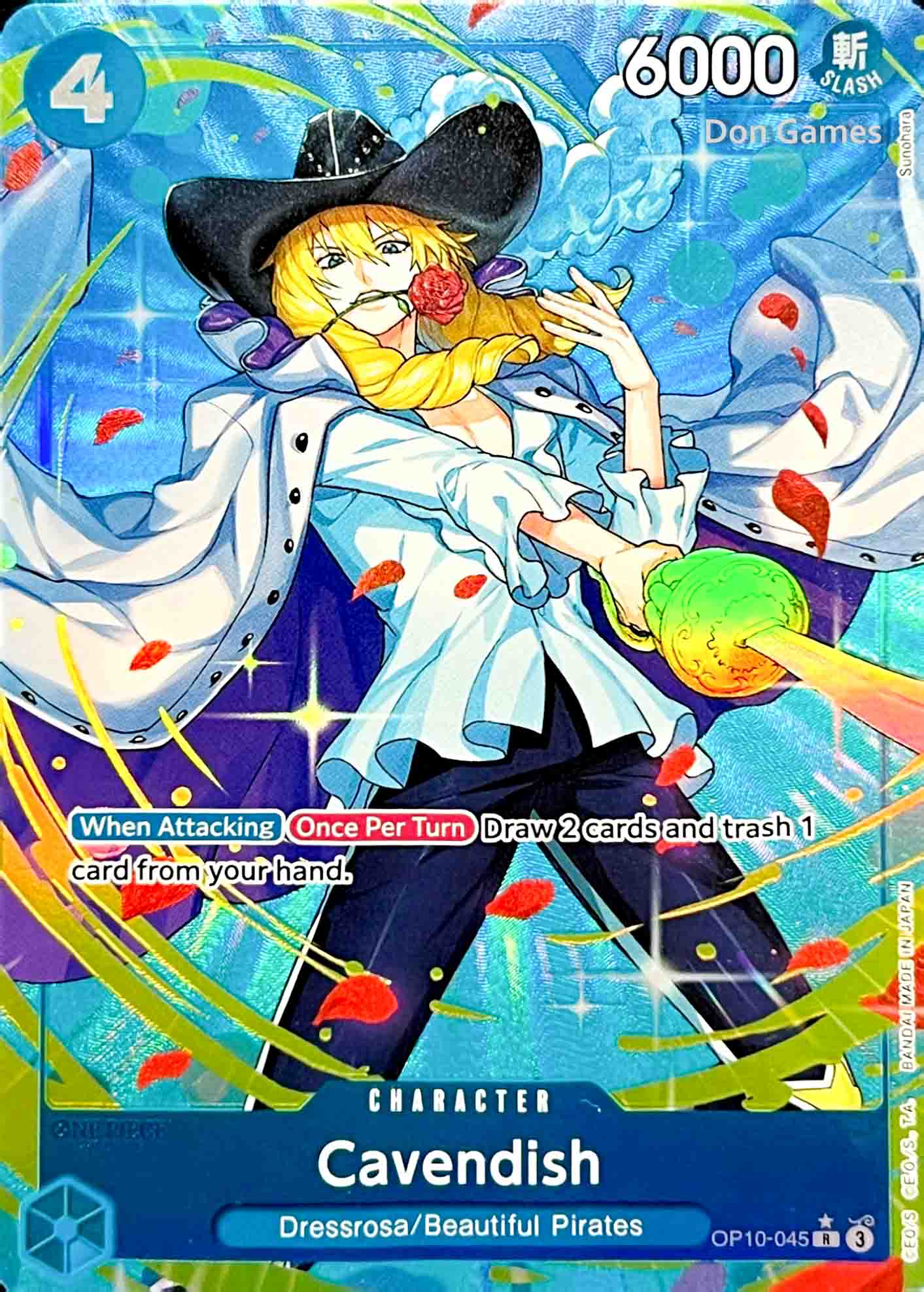 OP10-045 Cavendish Character Card Alternate Art