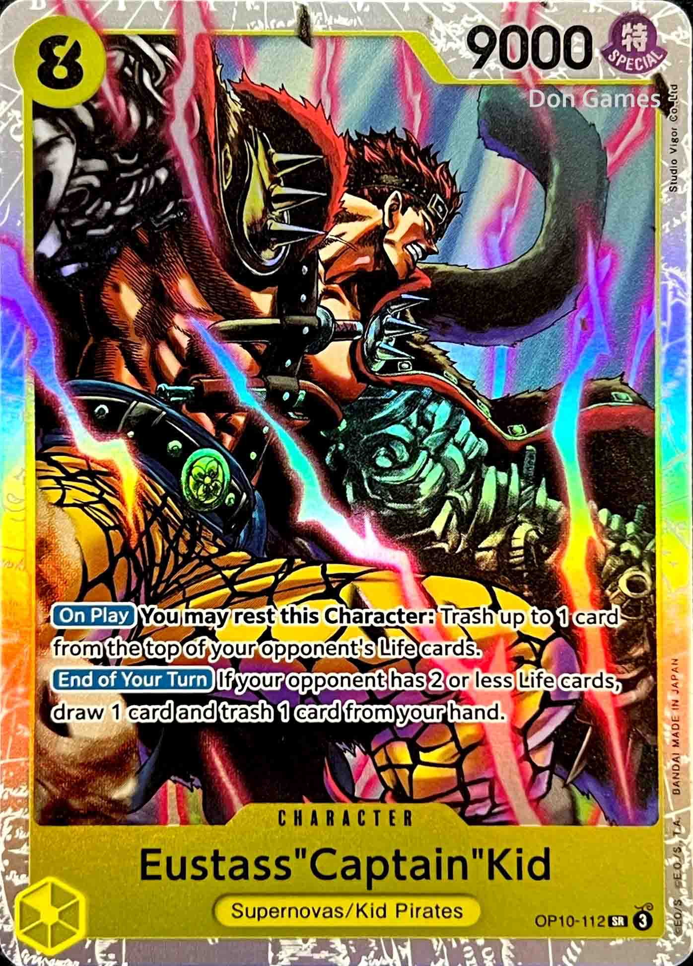 OP10-112 Eustass "Captain" Kid Character Card