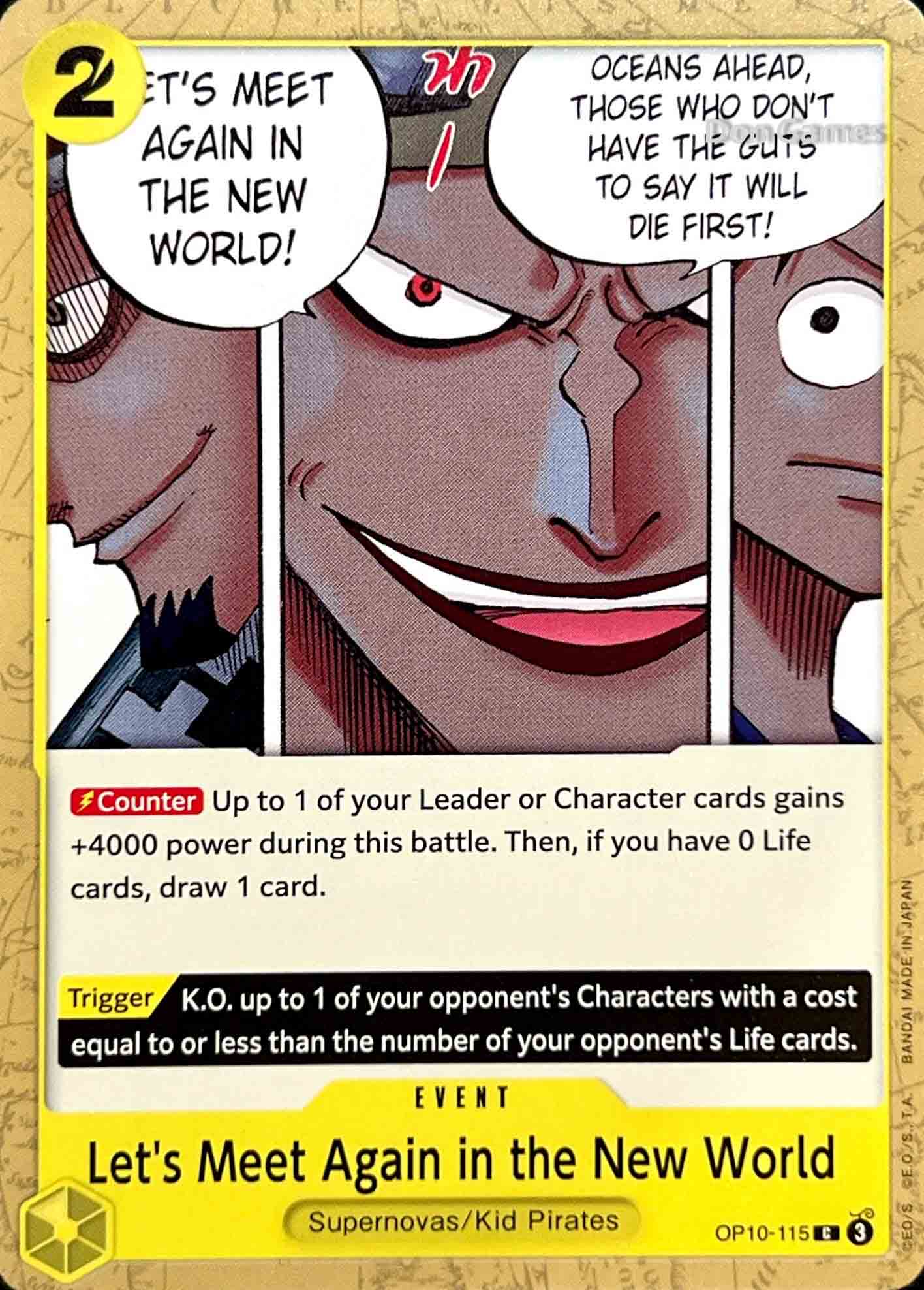 OP10-115 Let's Meet Again in the New World Event Card