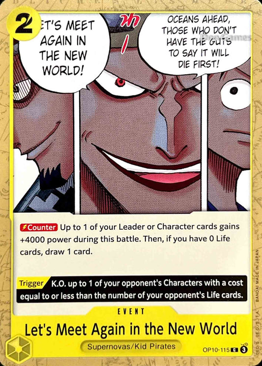 OP10-115 Let's Meet Again in the New World Event Card