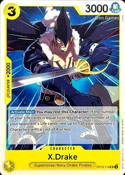 OP10-114 X. Drake Character Card
