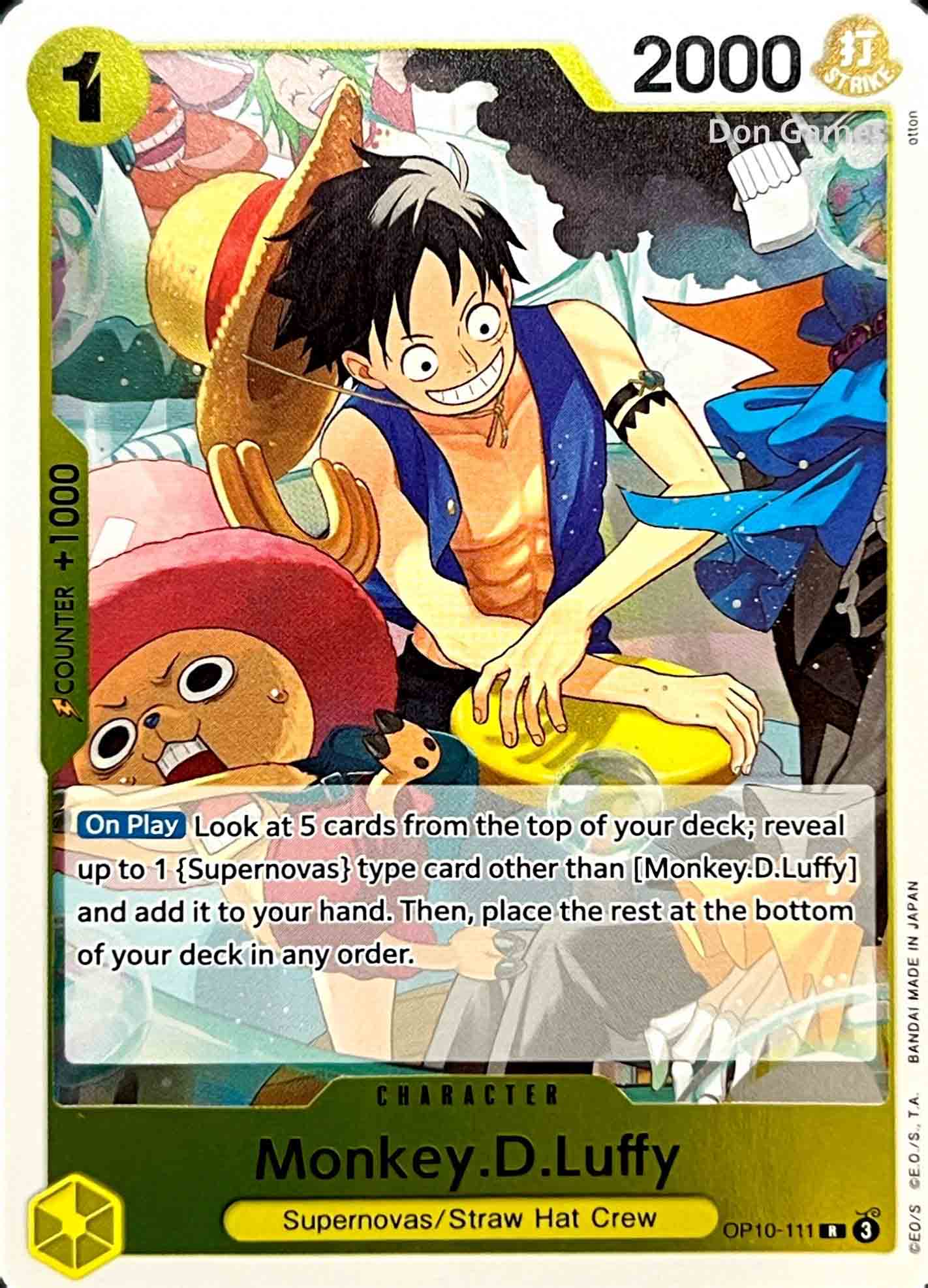OP10-111 Monkey. D. Luffy Character Card