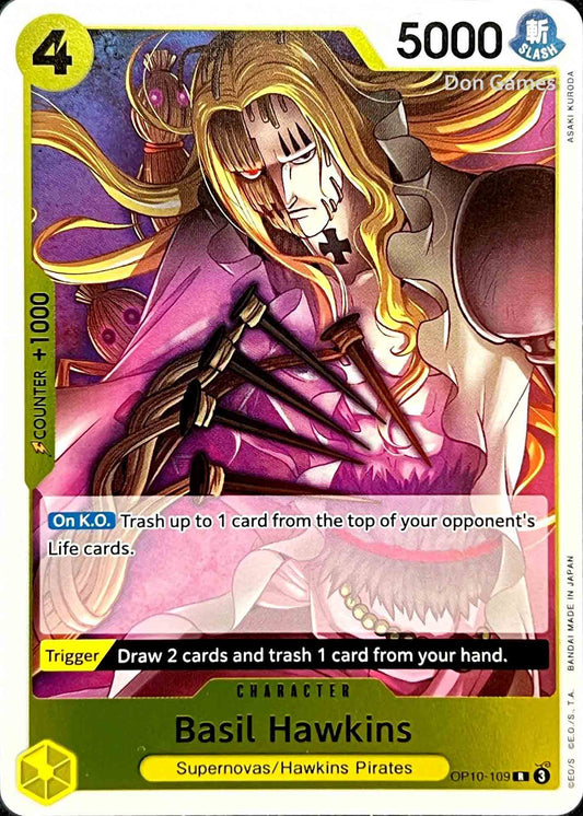 OP10-109 Basil Hawkins Character Card