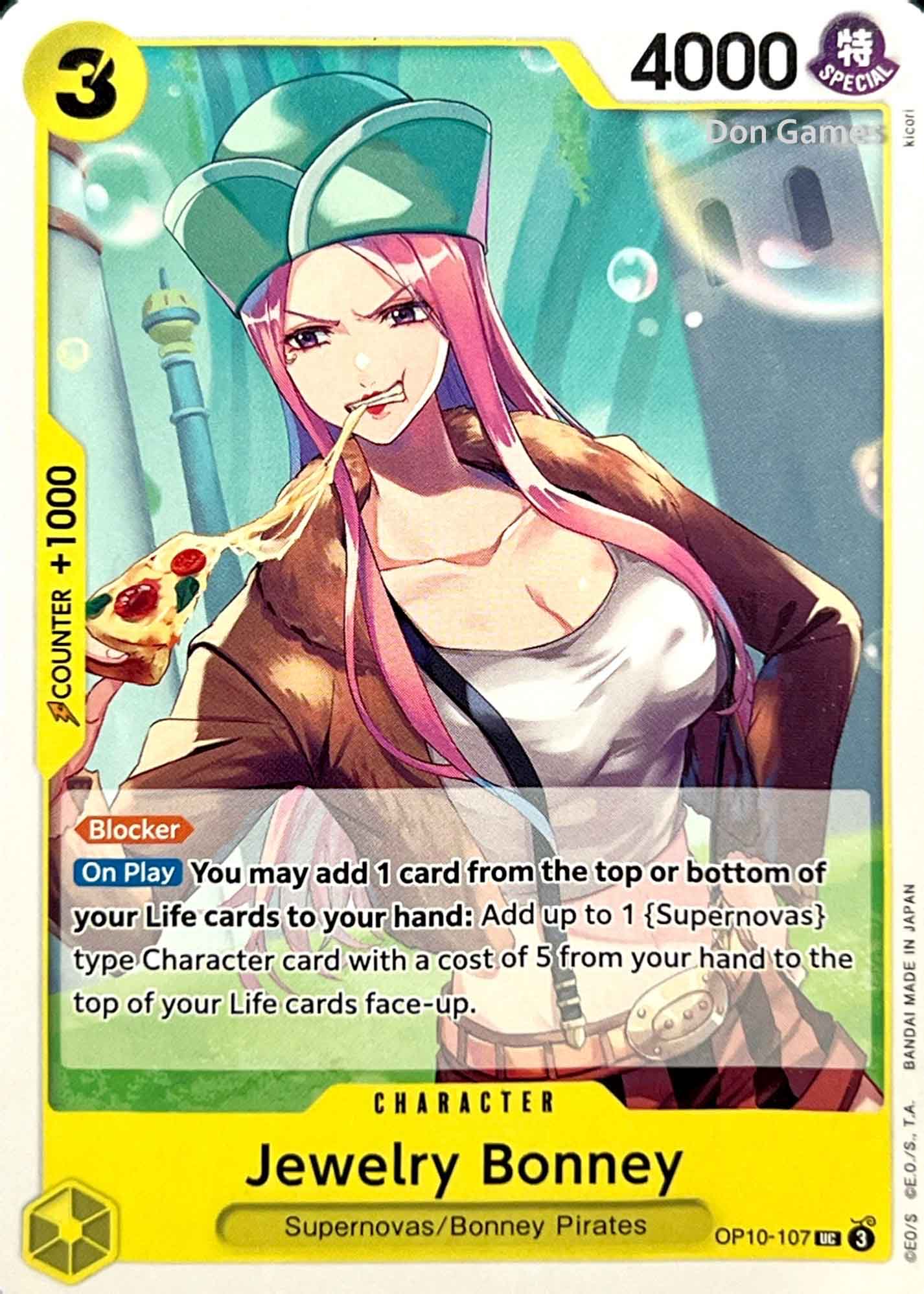 OP10-107 Jewelry Bonney Character Card