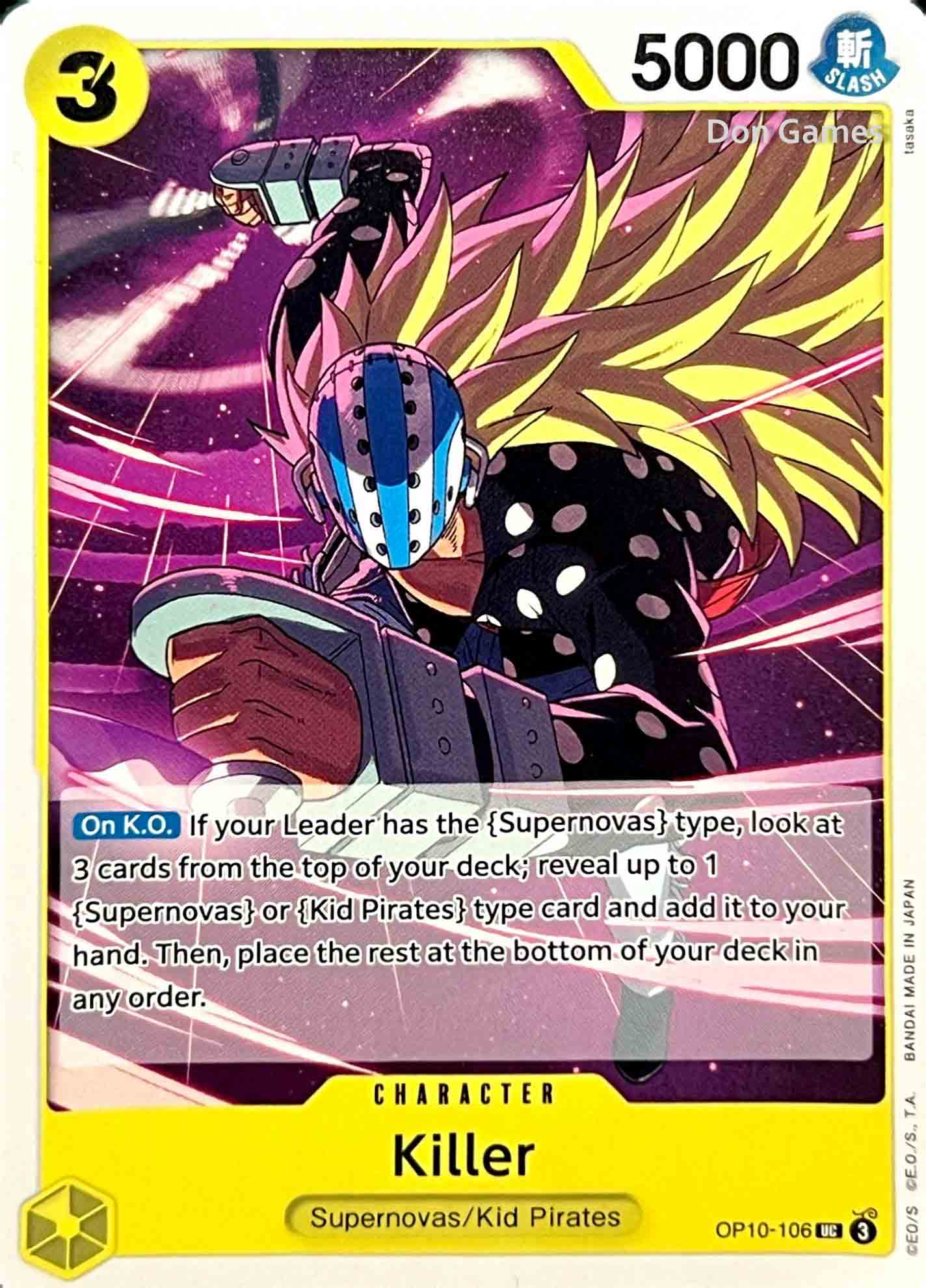 OP10-106 Killer Character Card