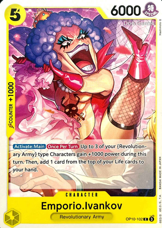 OP10-102 Emporio. Ivankov Character Card