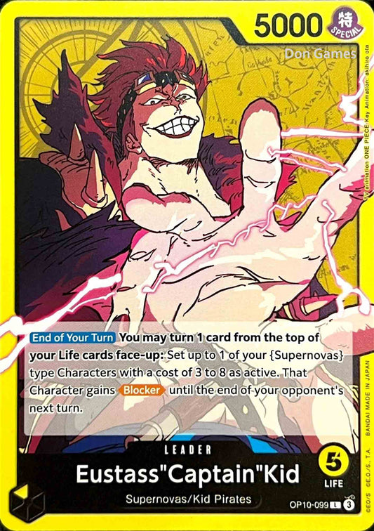 OP10-099 Eustass "Captain" Kid Leader Card