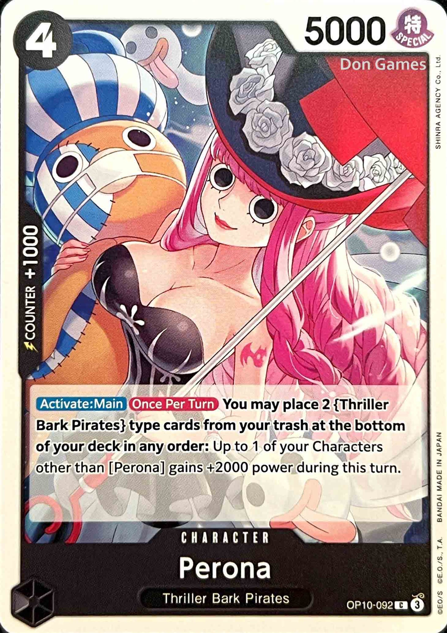 OP10-092 Perona Character Card