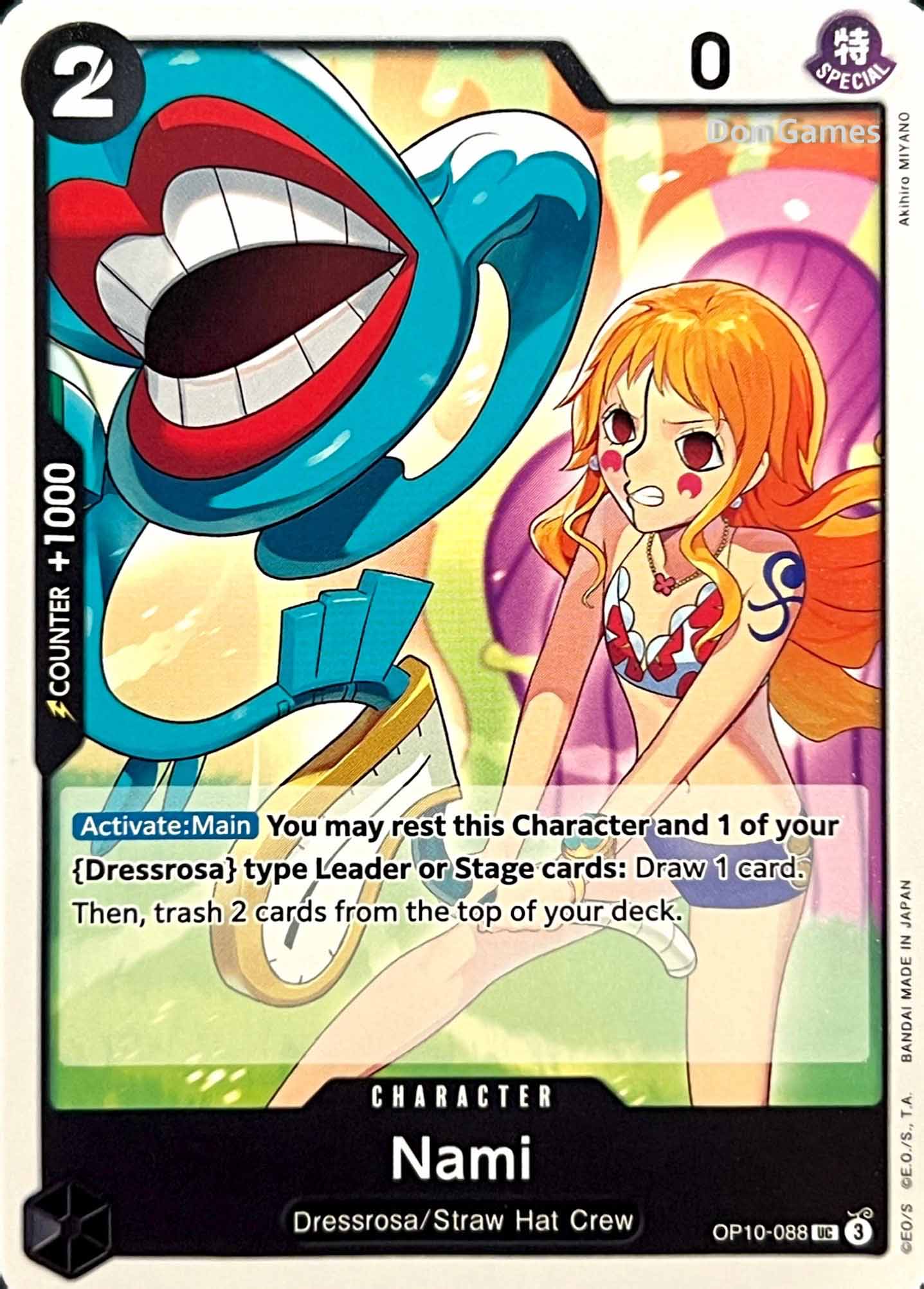 OP10-088 Nami Character Card