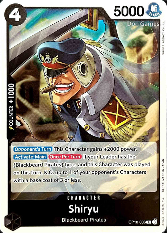 OP10-086 Shiryu Character Card