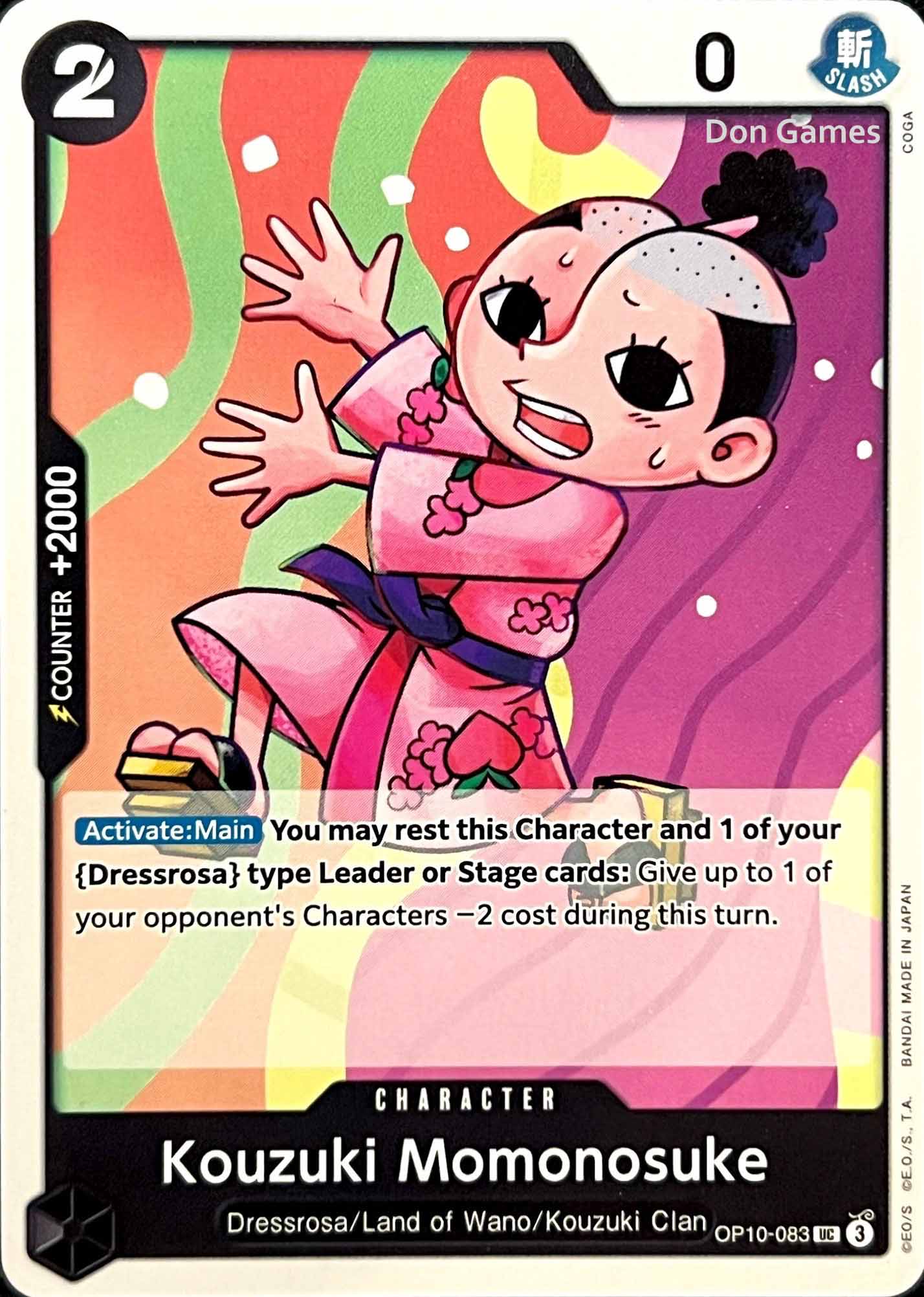OP10-083 Kouzuki Momonosuke Character Card