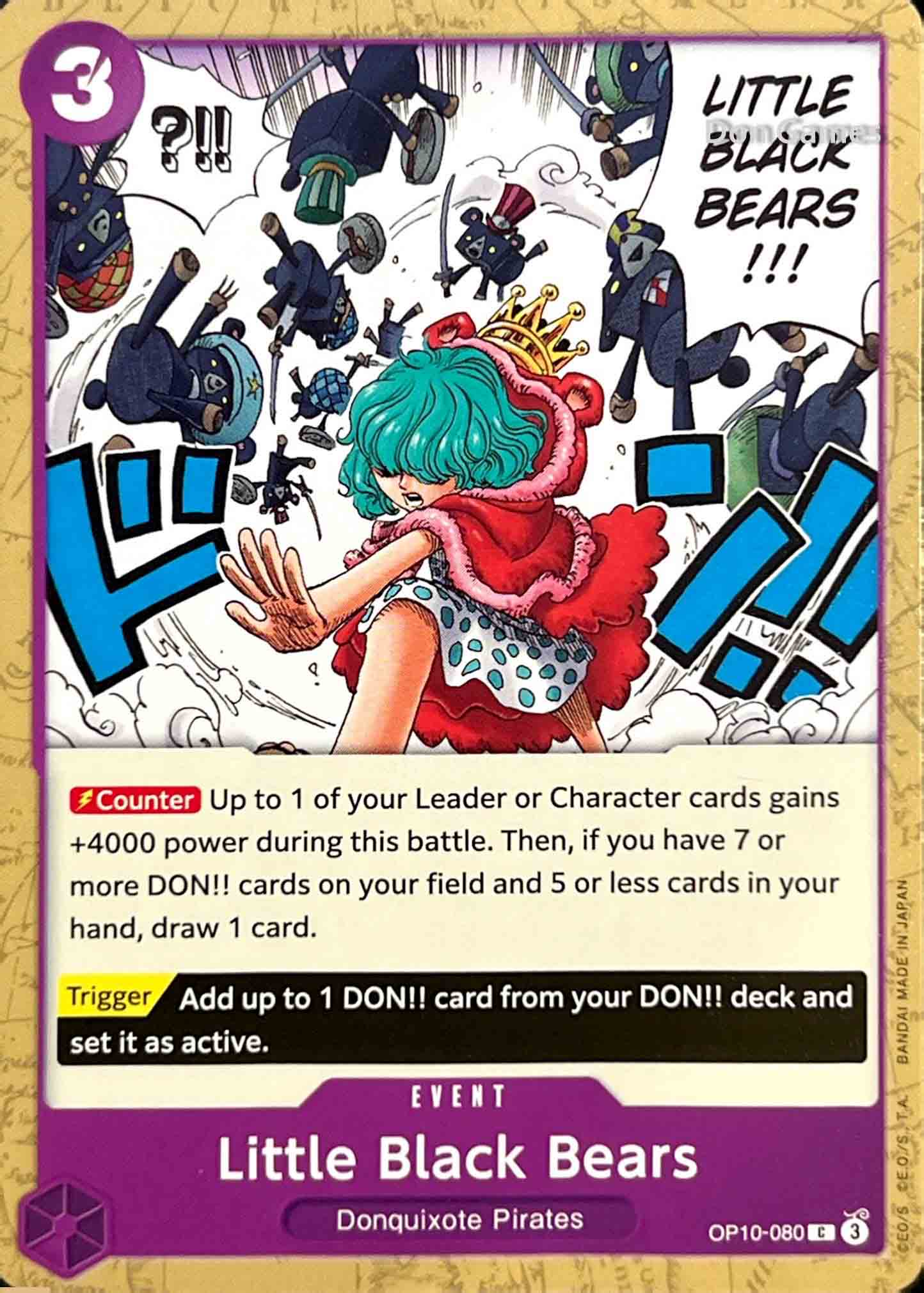 OP10-080 Little Black Bears Event Card