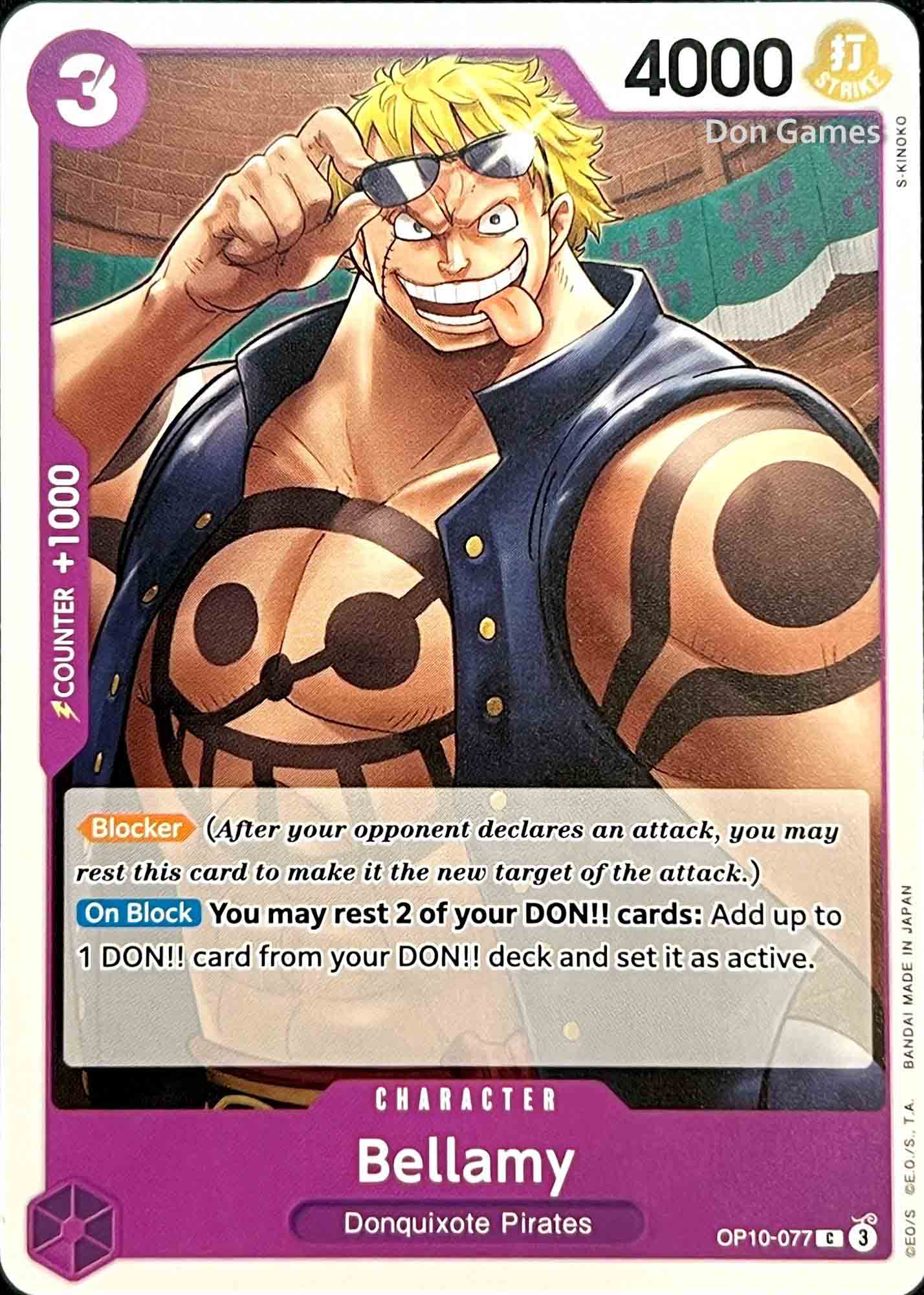 OP10-077 Bellamy Character Card