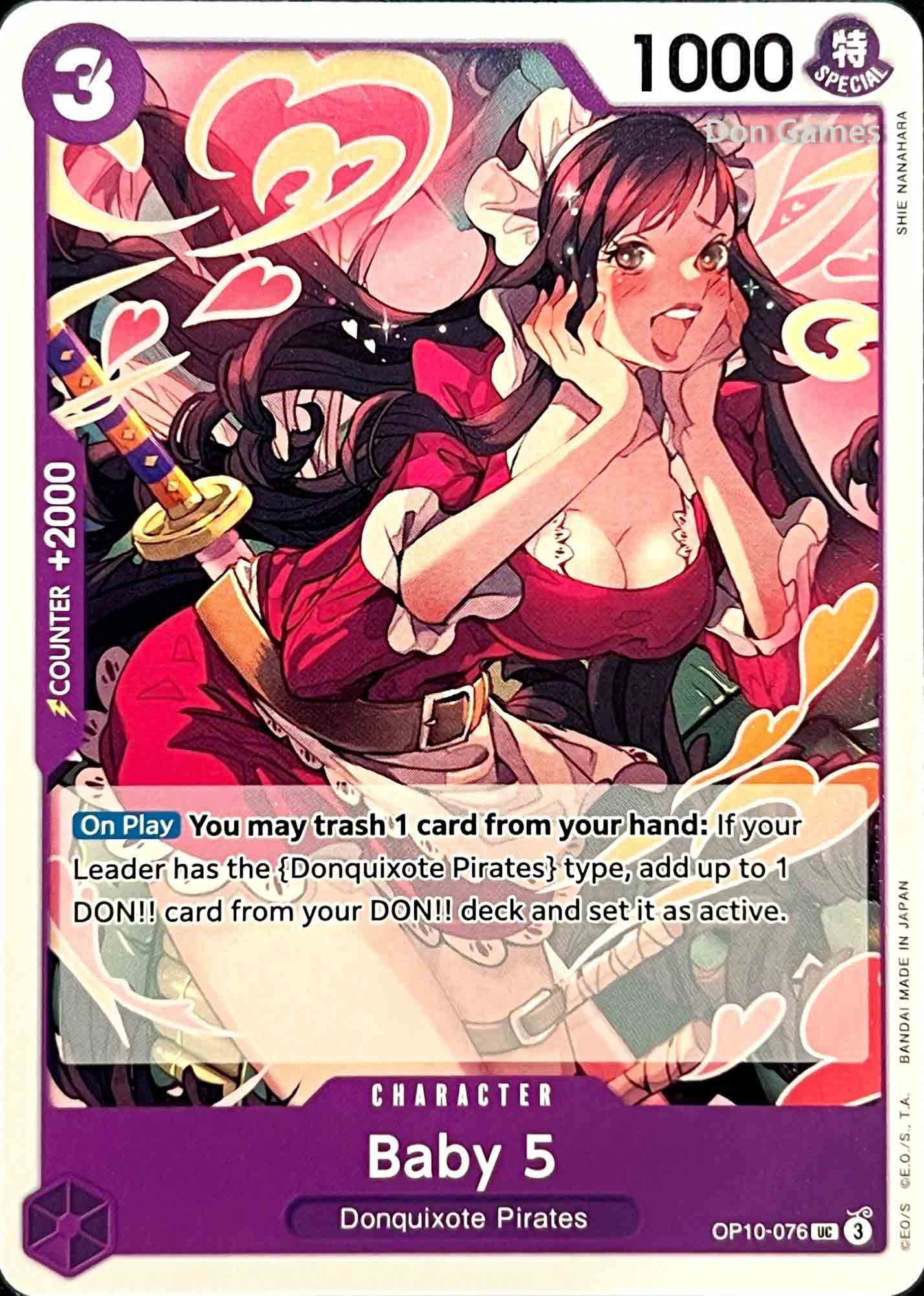 OP10-076 Baby 5 Character Card